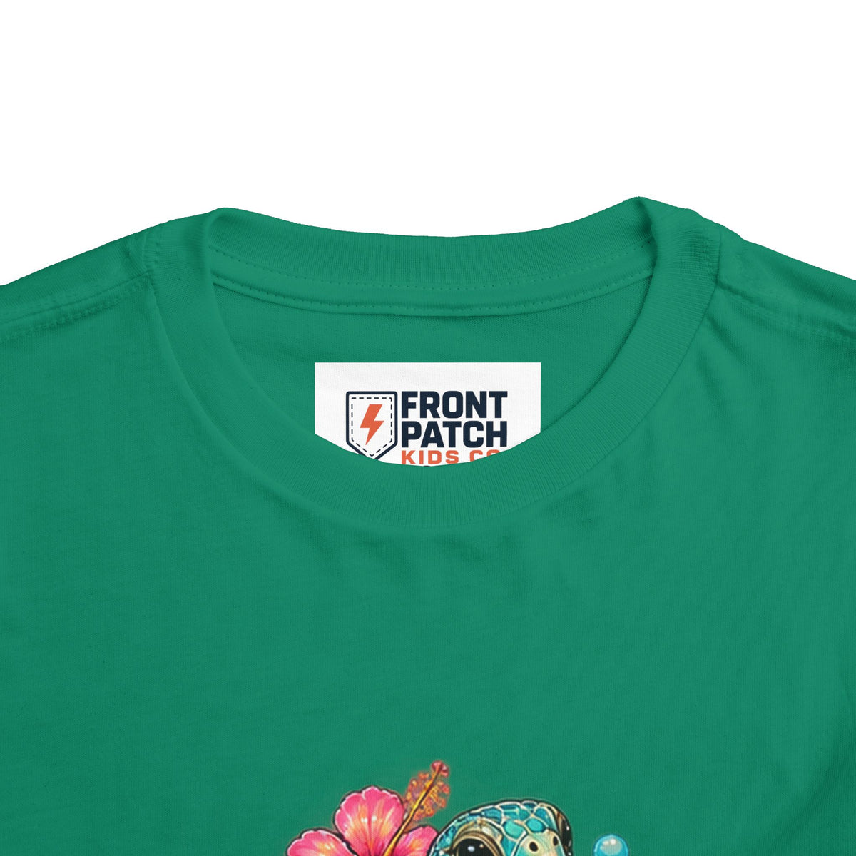 Toddler Tee — 'Salty & Sweet' Sea Turtle Floral Graphic