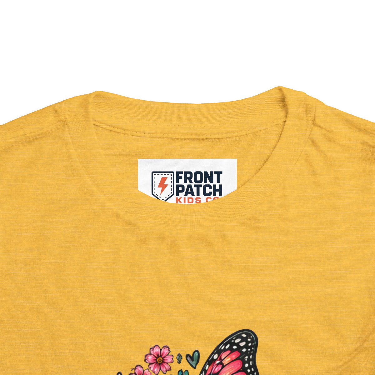 Toddler Tee — "Small Girl Big Dreams" Butterfly Floral Shirt