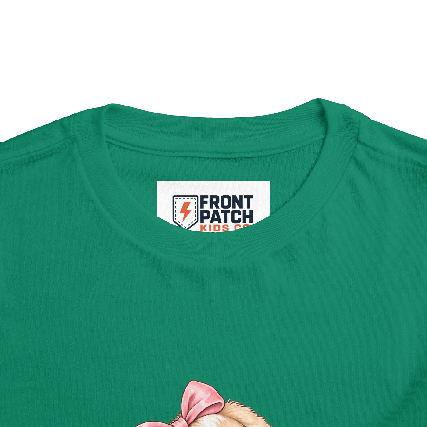 Toddler Tee — "Bunny Bloom" Cute Bunny with Flowers