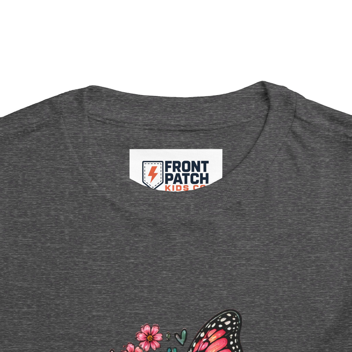 Toddler Tee — "Small Girl Big Dreams" Butterfly Floral Shirt