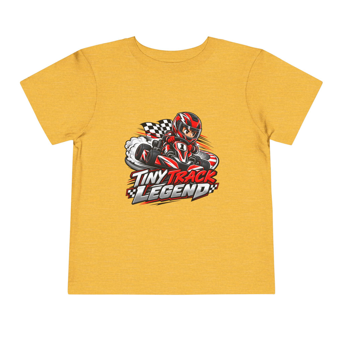 Toddler Tee — "Tiny Track Legend" Racing Car Graphic