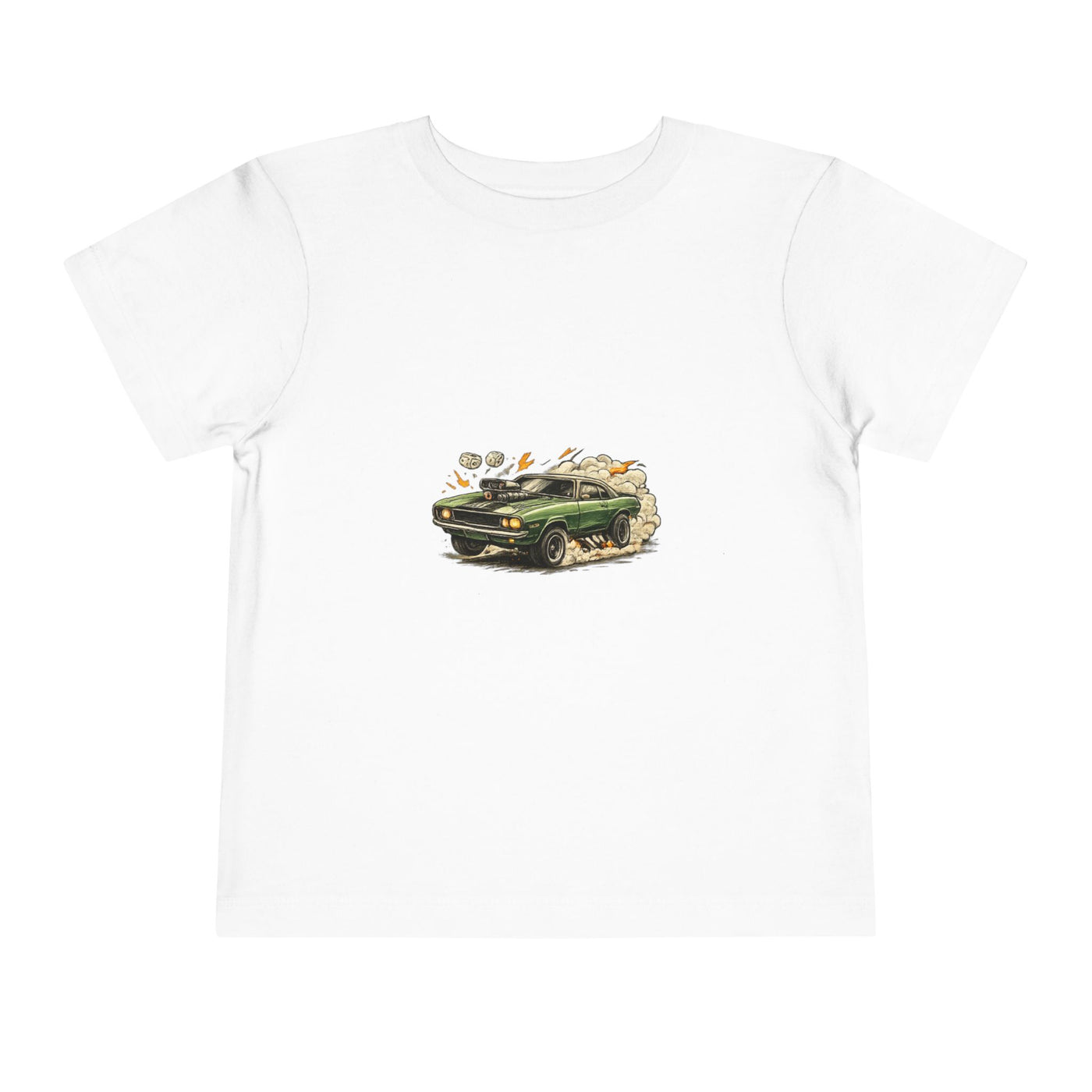 Toddler Tee – Vintage Green Truck Graphic