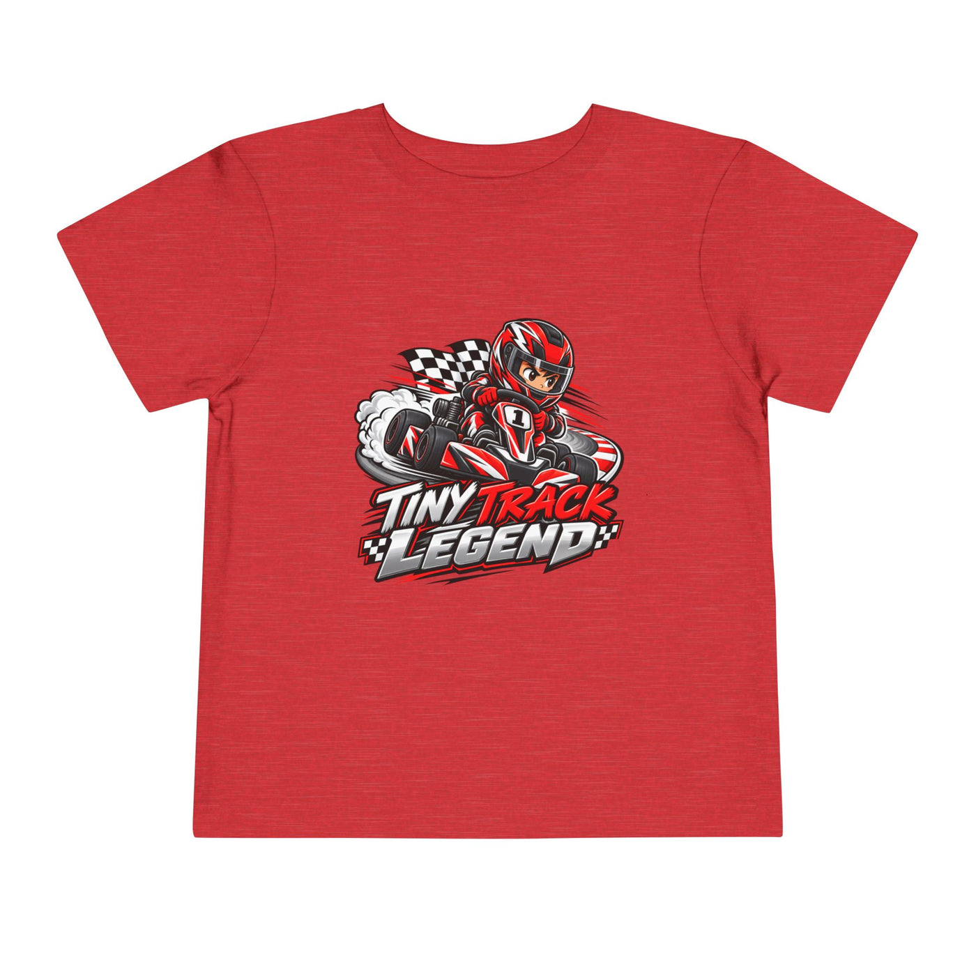 Toddler Tee — "Tiny Track Legend" Racing Car Graphic