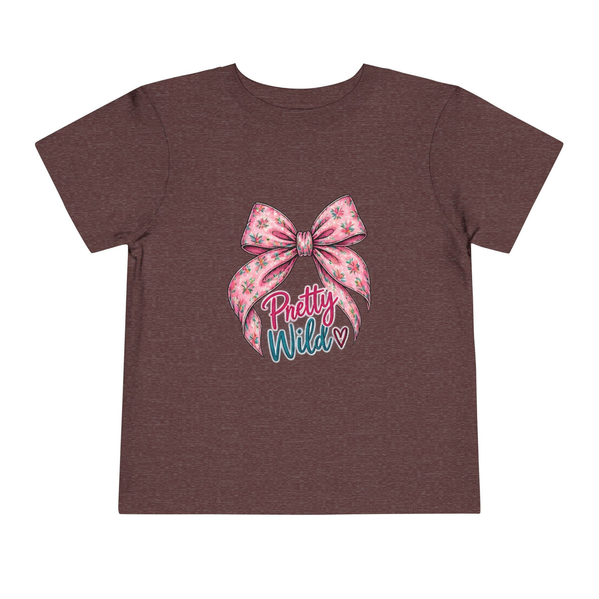 Toddler Tee — Pretty Wild Pink Bow Graphic