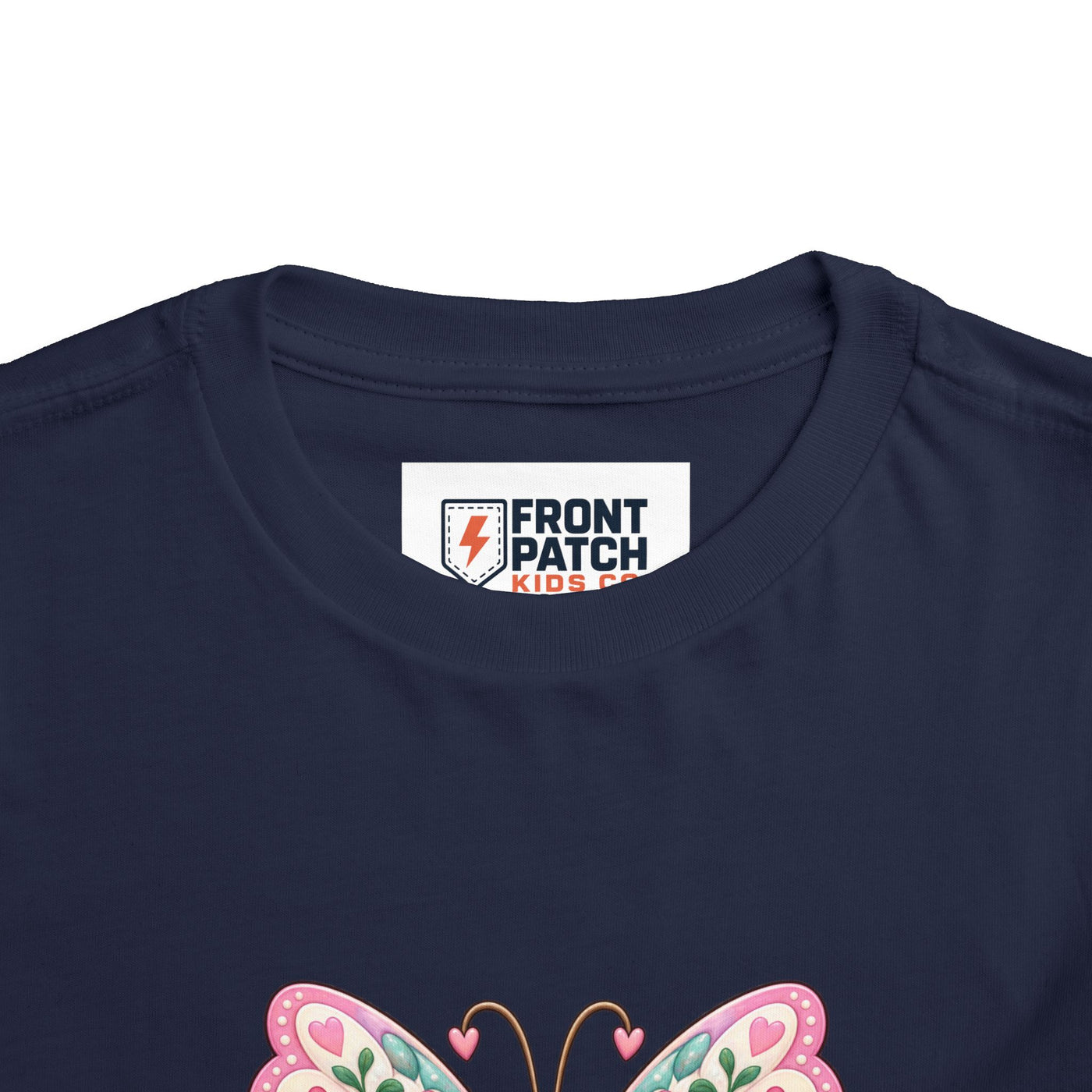Toddler Tee — Pink Butterfly “Be Kind Be You” Floral Graphic