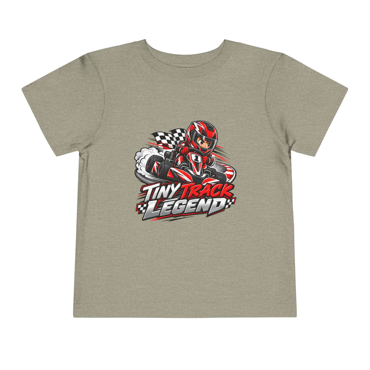 Toddler Tee — "Tiny Track Legend" Racing Car Graphic