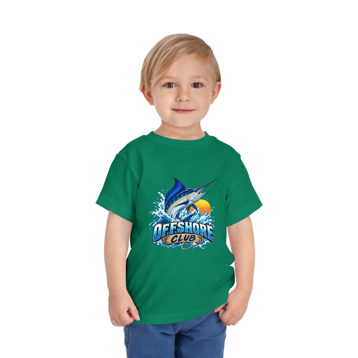 Toddler Tee — "Offshore Club" Marlin Surf & Sunset Kids Shirt