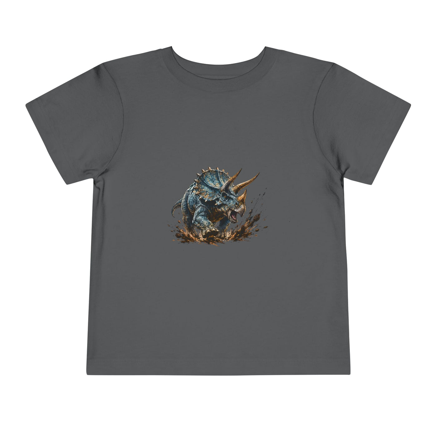 Toddler Tee — Mud-Splash Triceratops Dino Shirt for Kids