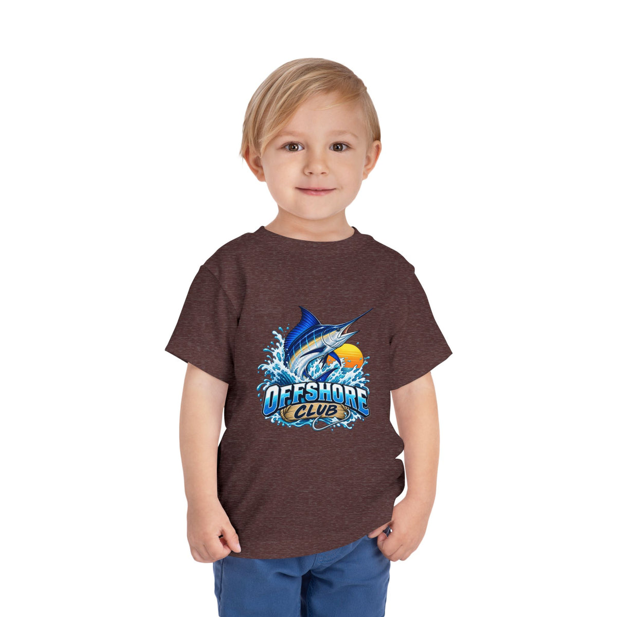 Toddler Tee — "Offshore Club" Marlin Surf & Sunset Kids Shirt