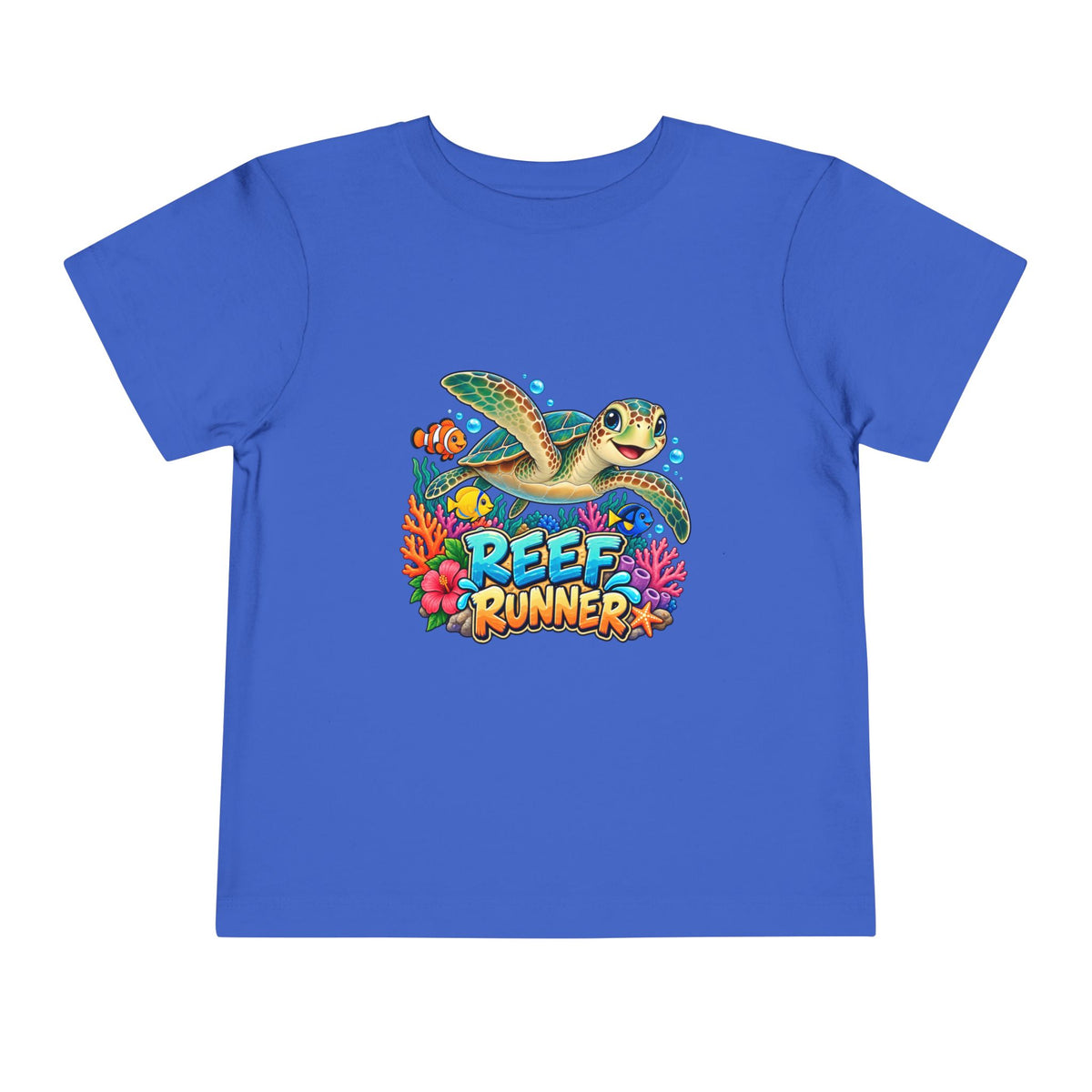 Reef Runner Toddler Tee — Sea Turtle Graphic Shirt for Kids
