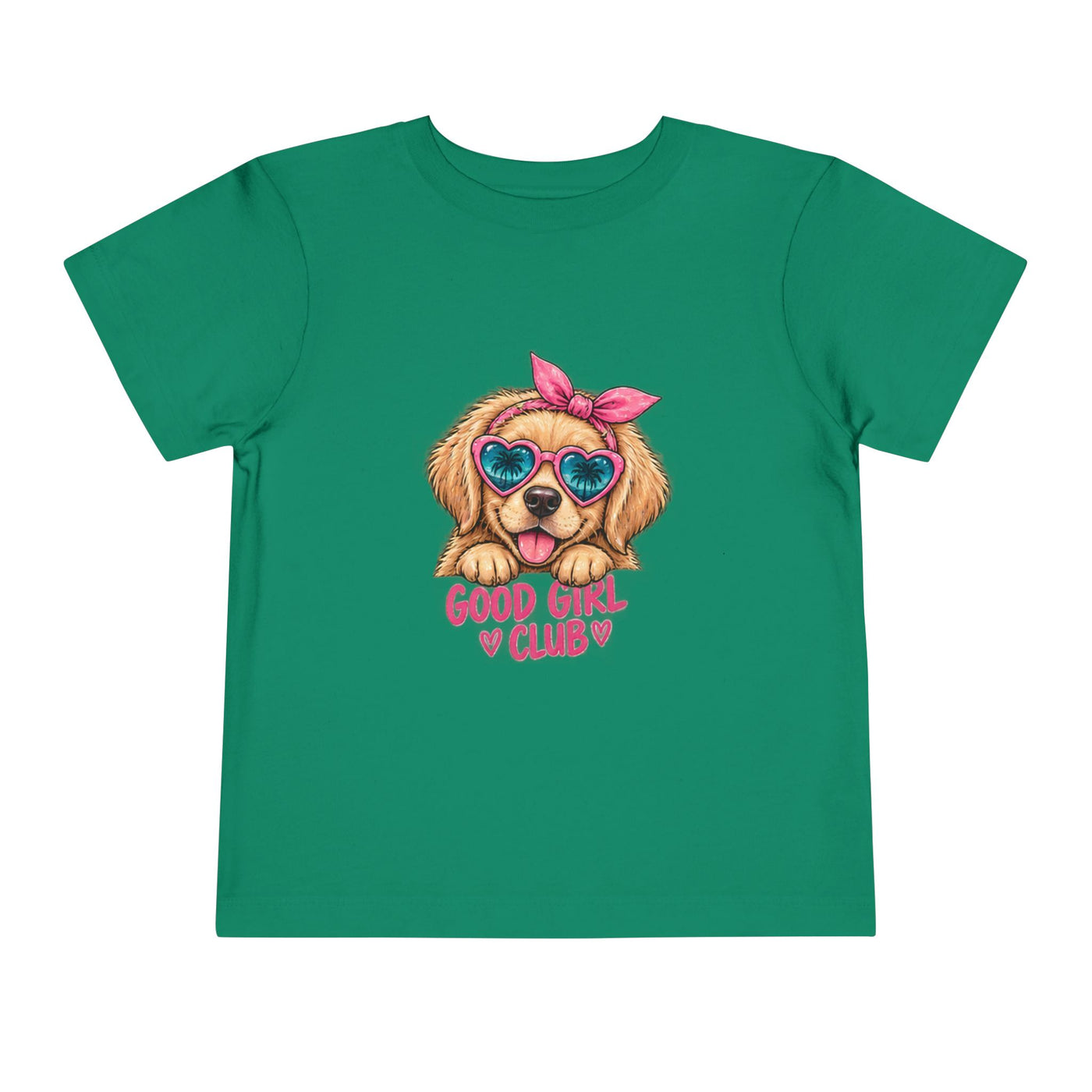 Toddler Tee — "Good Girl Club" Puppy Graphic Kids T‑Shirt