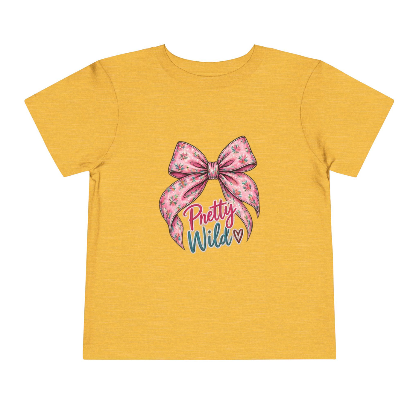 Toddler Tee — Pretty Wild Pink Bow Graphic