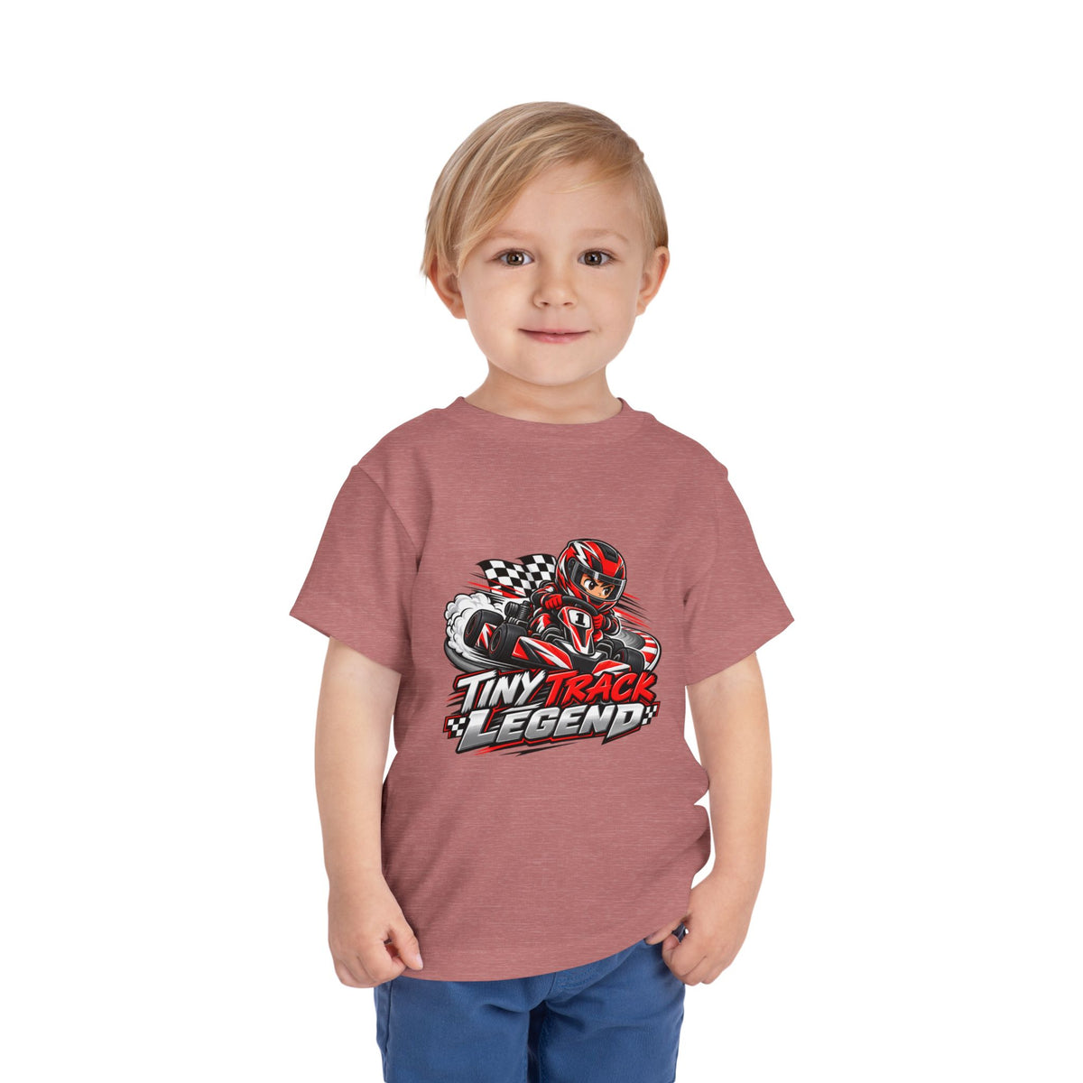 Toddler Tee — "Tiny Track Legend" Racing Car Graphic