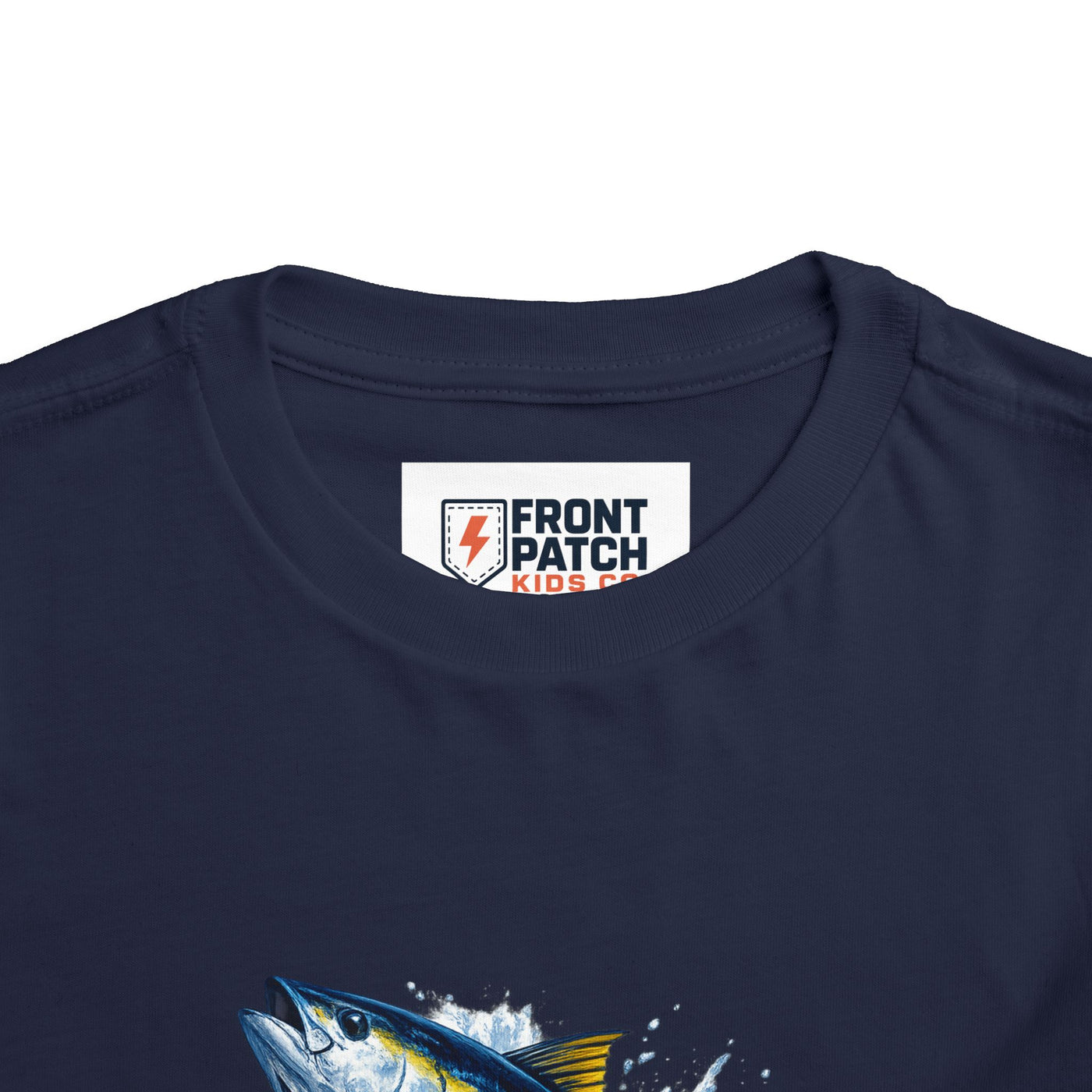 Toddler Tee — Leaping Yellowfin Tuna Splash Graphic
