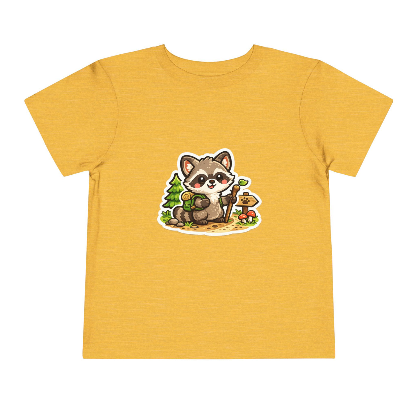 Toddler Tee — Cute Forest Raccoon Kids Shirt