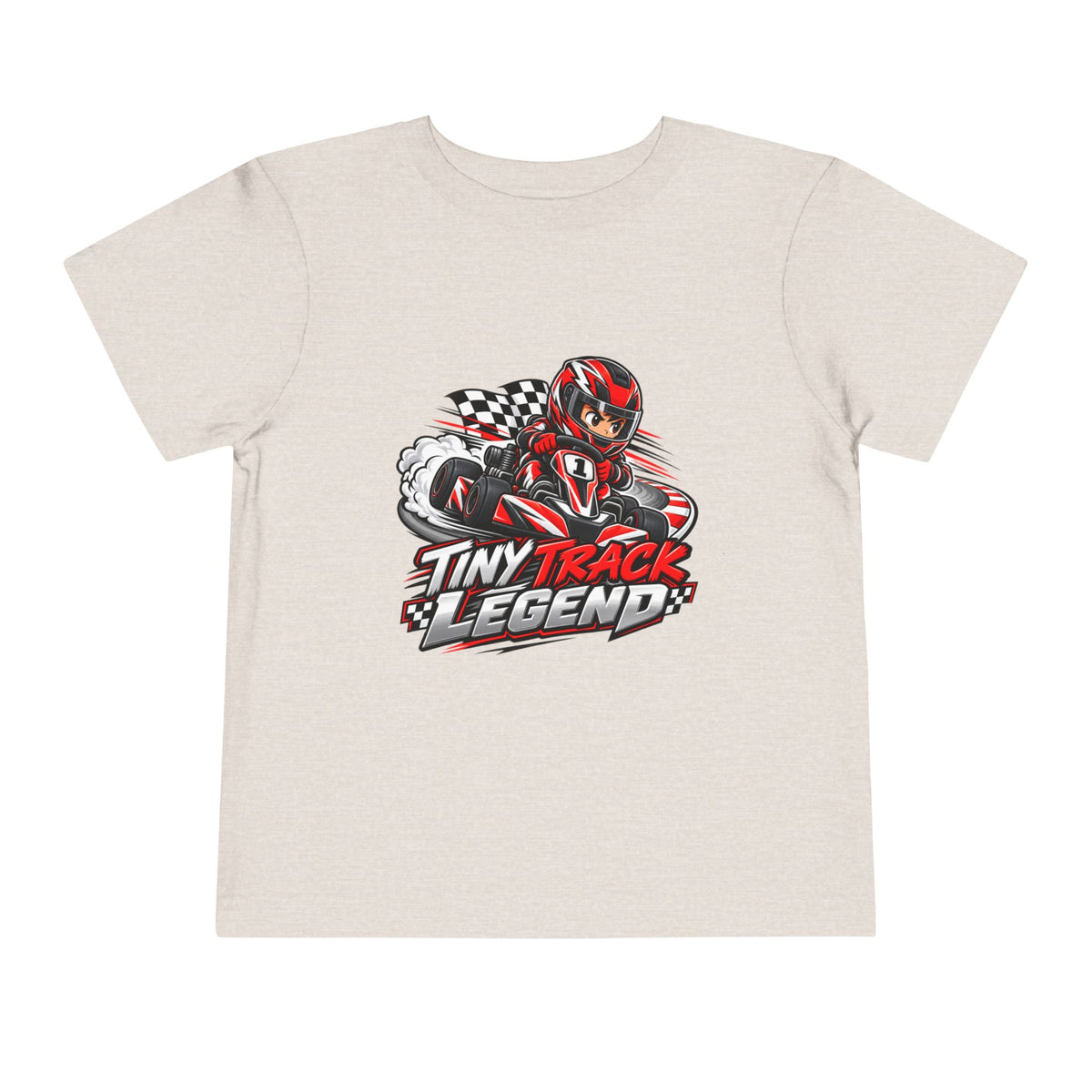Toddler Tee — "Tiny Track Legend" Racing Car Graphic