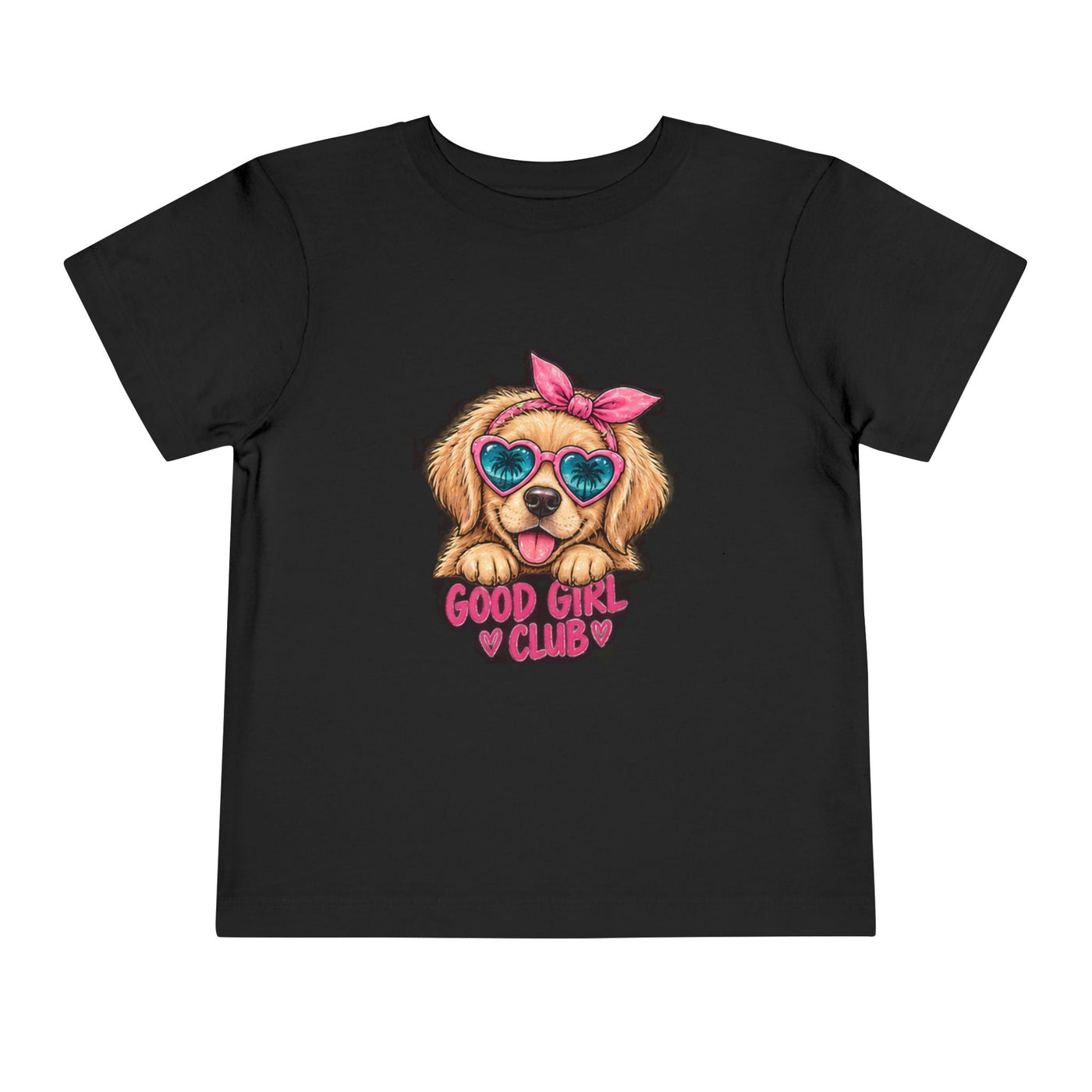 Toddler Tee — "Good Girl Club" Puppy Graphic Kids T‑Shirt