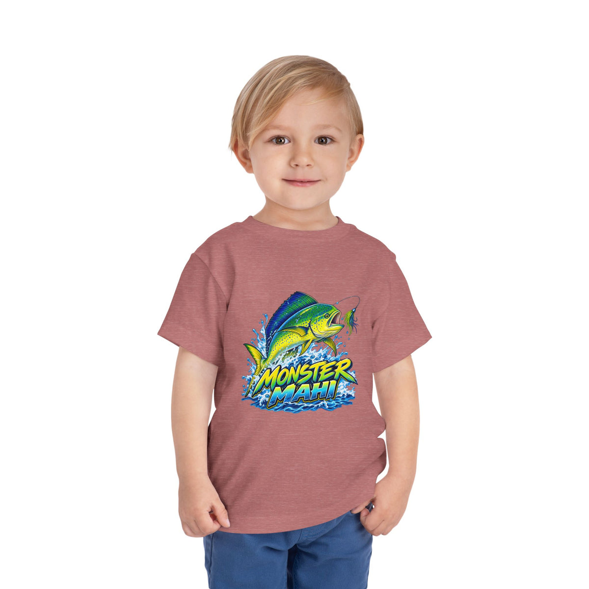Toddler Tee — 'Monster Mahi' Fishing Graphic Kids Shirt
