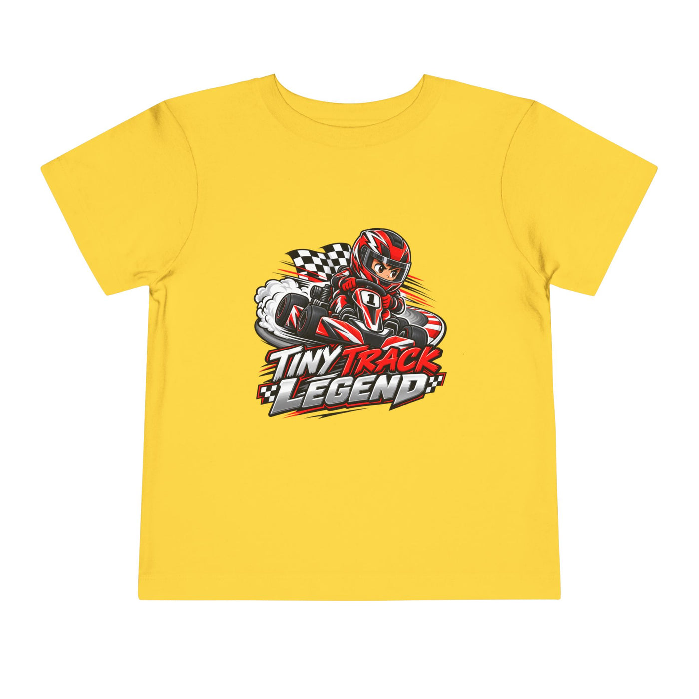 Toddler Tee — "Tiny Track Legend" Racing Car Graphic