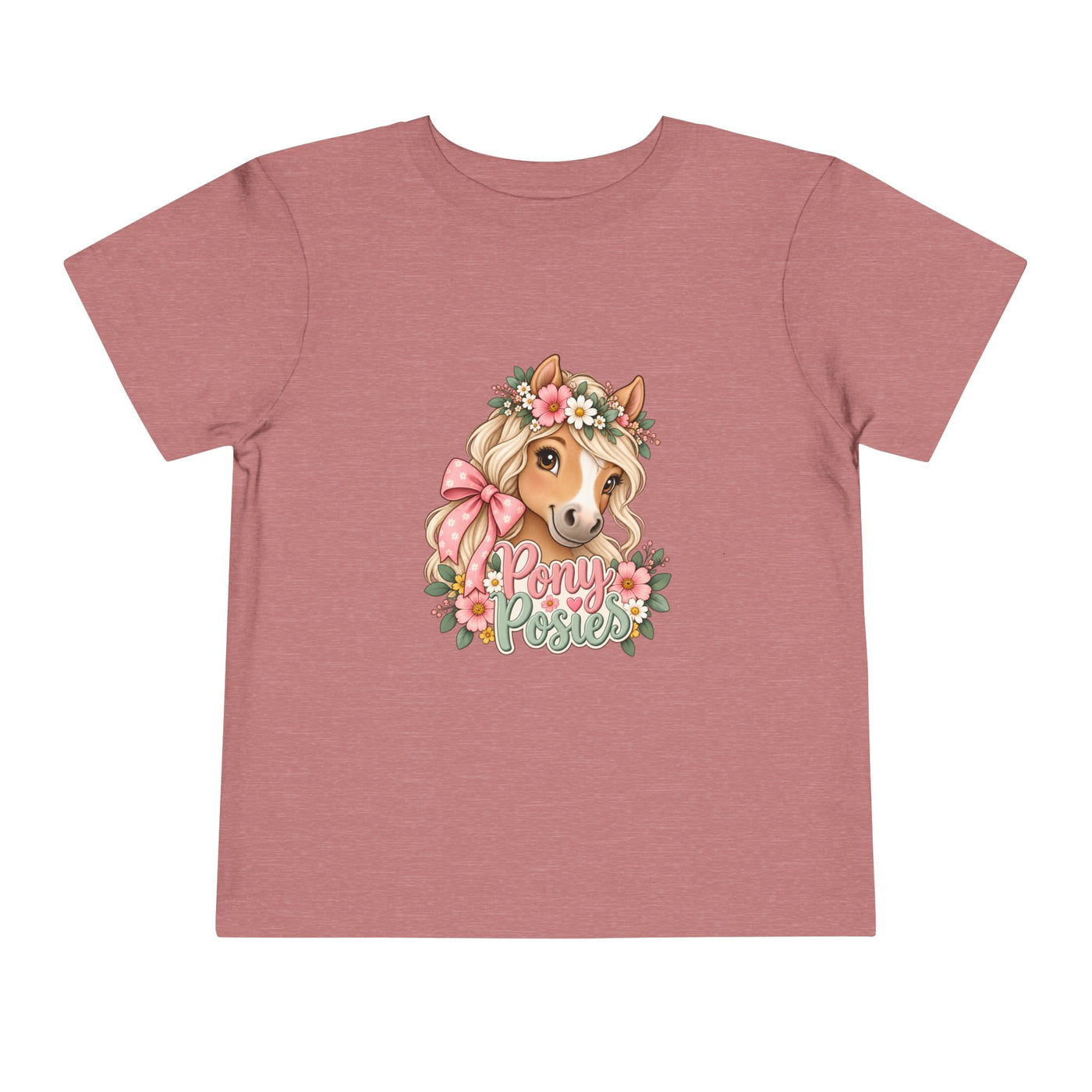 Toddler Tee — Floral Corgi "Pony Posse" Cute Dog Graphic