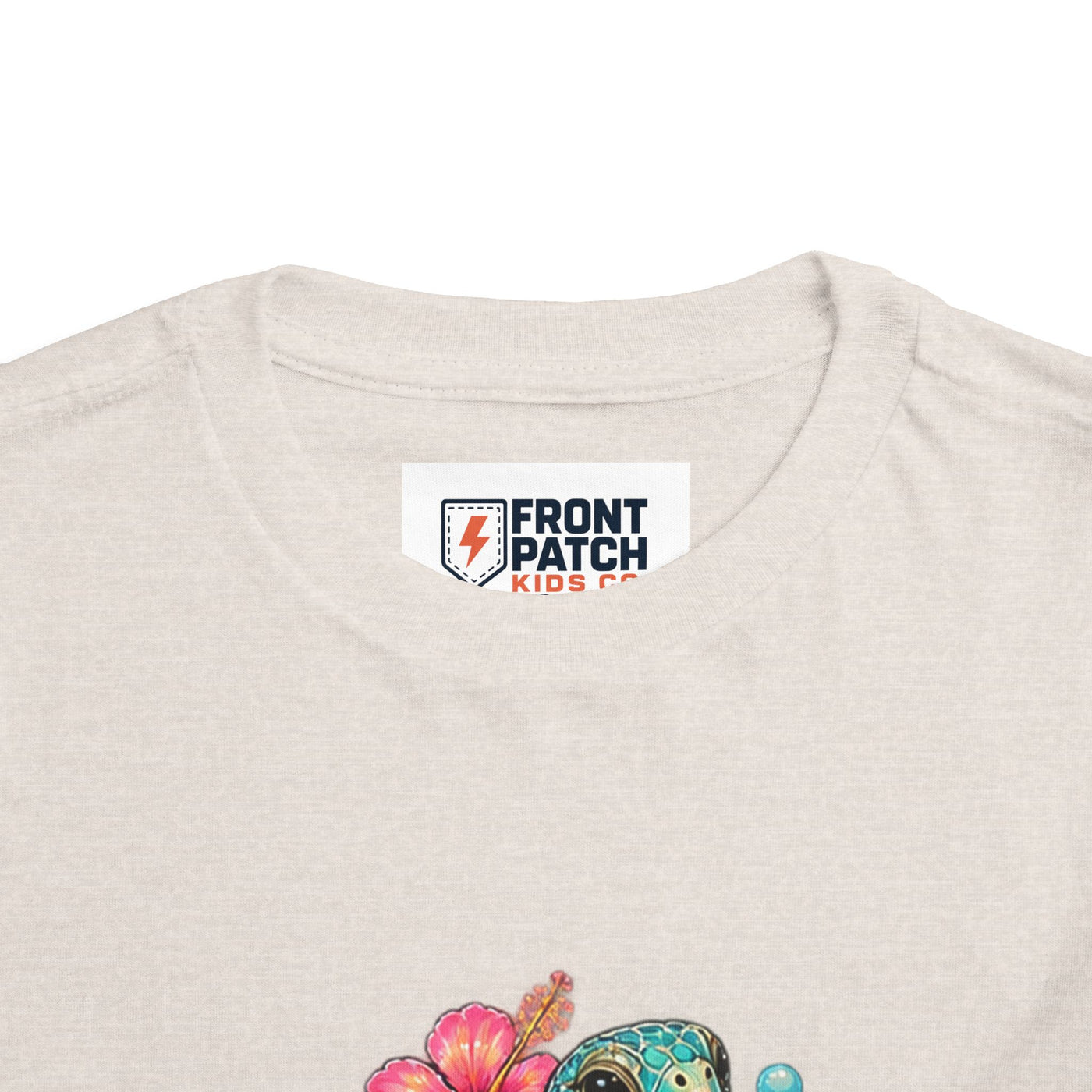 Toddler Tee — 'Salty & Sweet' Sea Turtle Floral Graphic