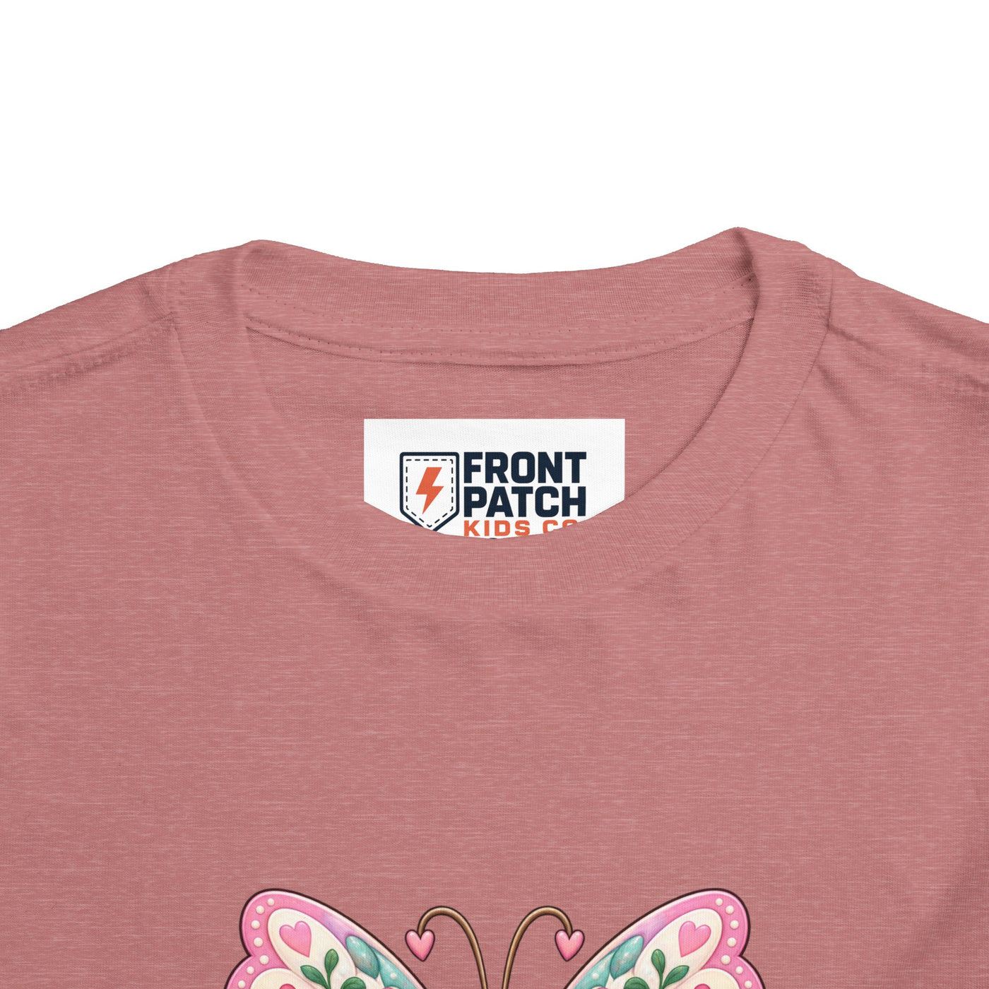 Toddler Tee — Pink Butterfly “Be Kind Be You” Floral Graphic