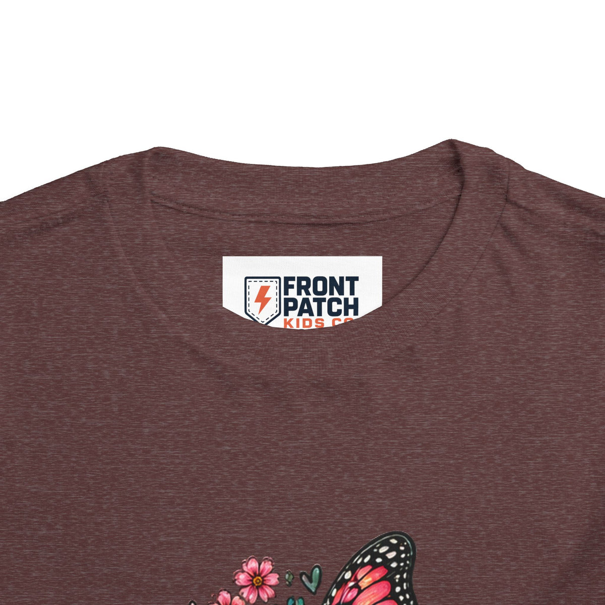 Toddler Tee — "Small Girl Big Dreams" Butterfly Floral Shirt