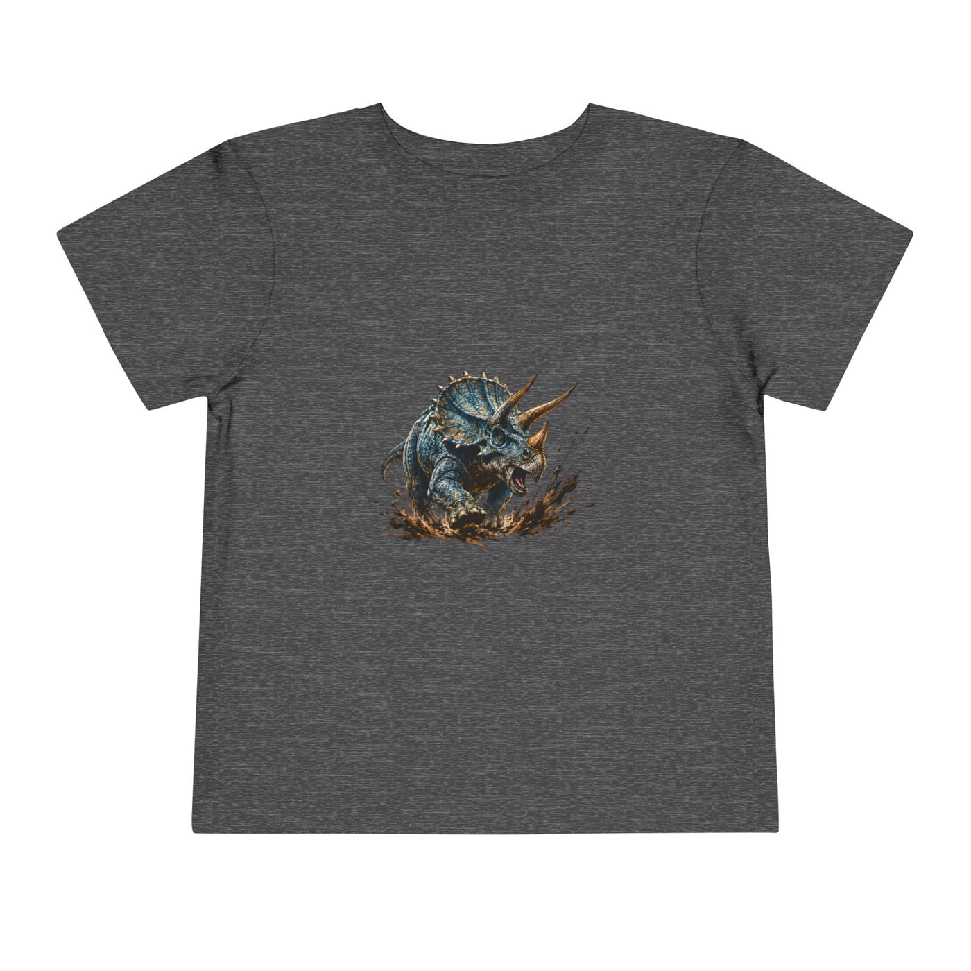 Toddler Tee — Mud-Splash Triceratops Dino Shirt for Kids