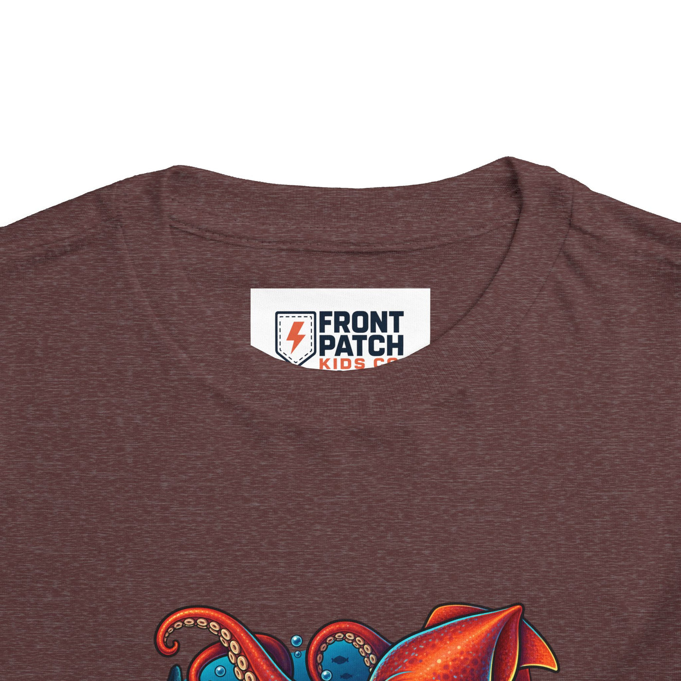 Toddler Tee — "Deep Sea Crew" Cute Squid Ocean Graphic Shirt
