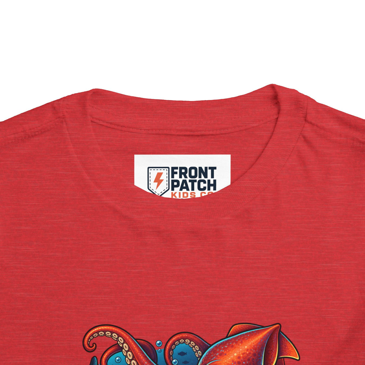 Toddler Tee — "Deep Sea Crew" Cute Squid Ocean Graphic Shirt