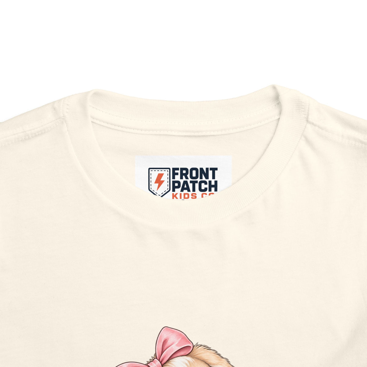 Toddler Tee — "Bunny Bloom" Cute Bunny with Flowers