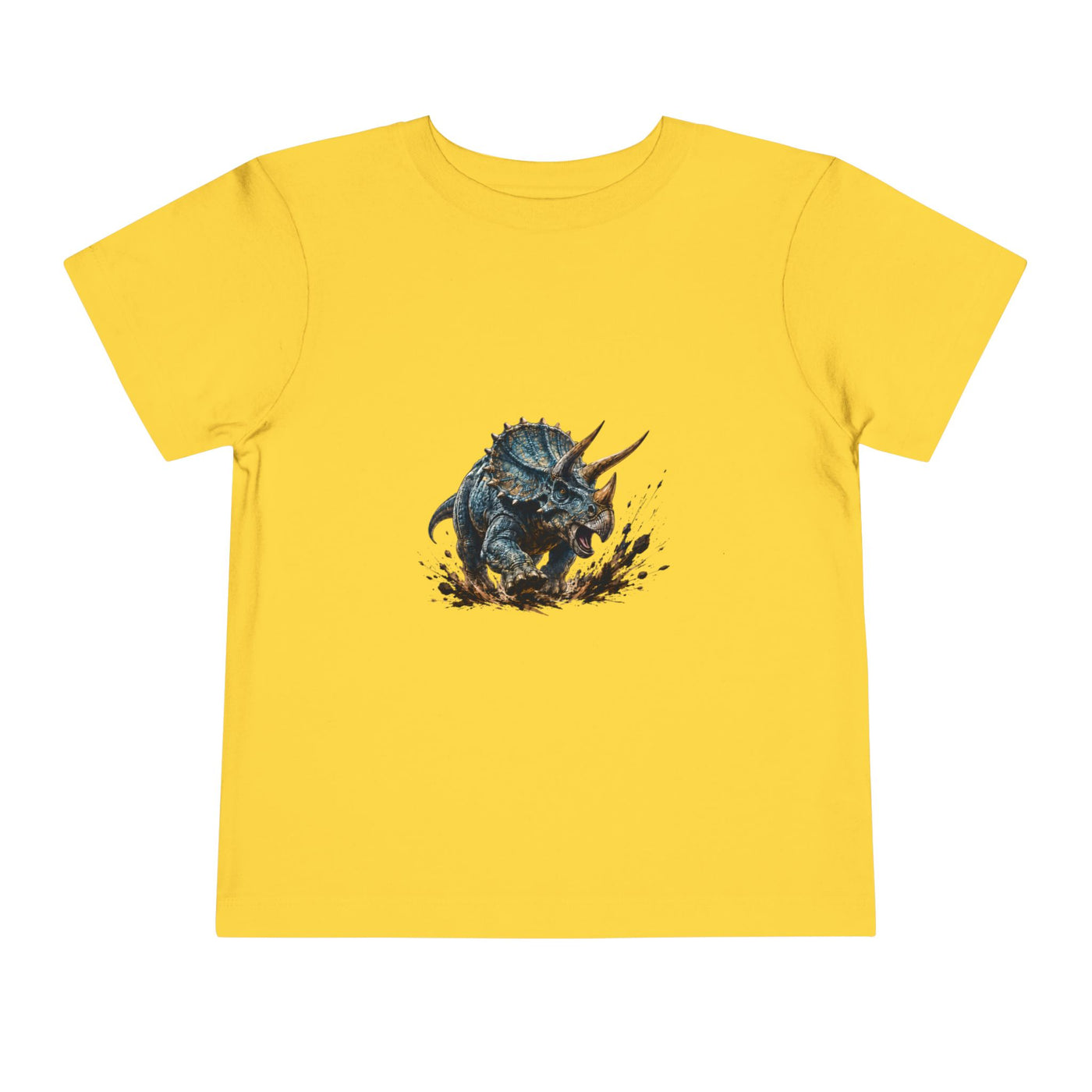 Toddler Tee — Mud-Splash Triceratops Dino Shirt for Kids