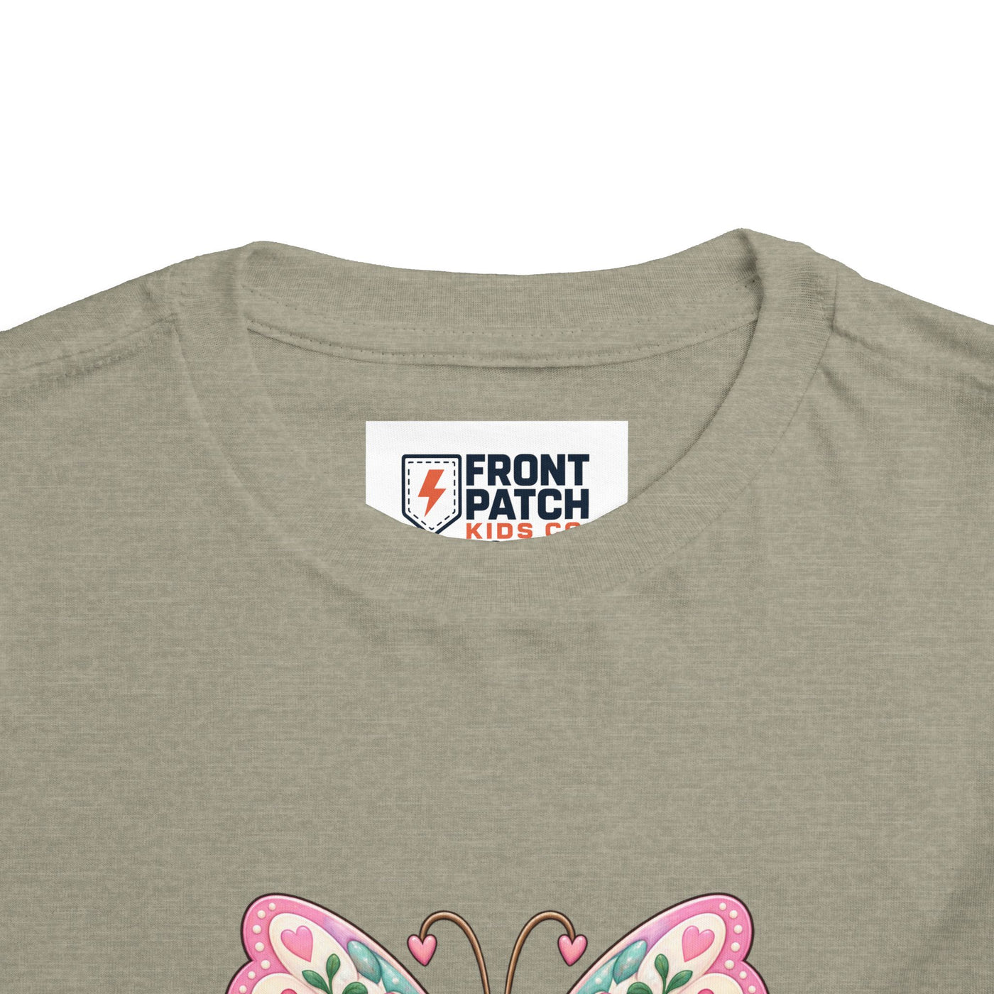 Toddler Tee — Pink Butterfly “Be Kind Be You” Floral Graphic