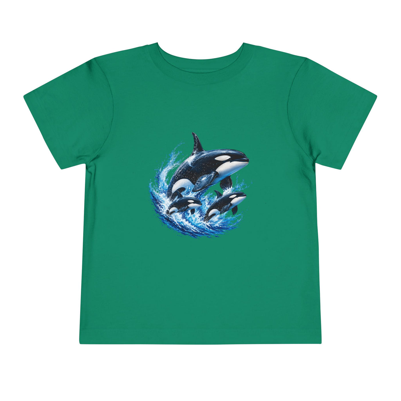 Orca Pod Toddler Tee — Playful Killer Whale Ocean Shirt