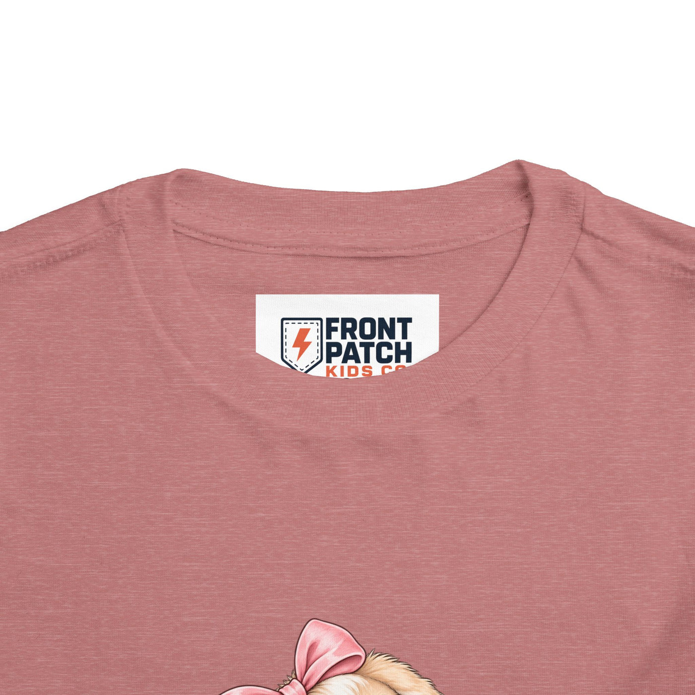 Toddler Tee — "Bunny Bloom" Cute Bunny with Flowers