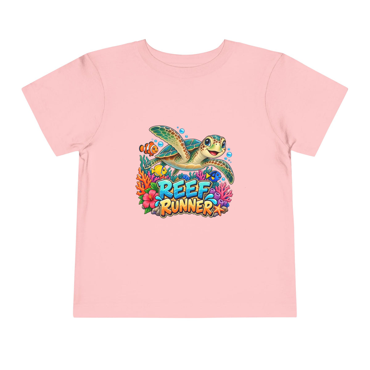 Reef Runner Toddler Tee — Sea Turtle Graphic Shirt for Kids