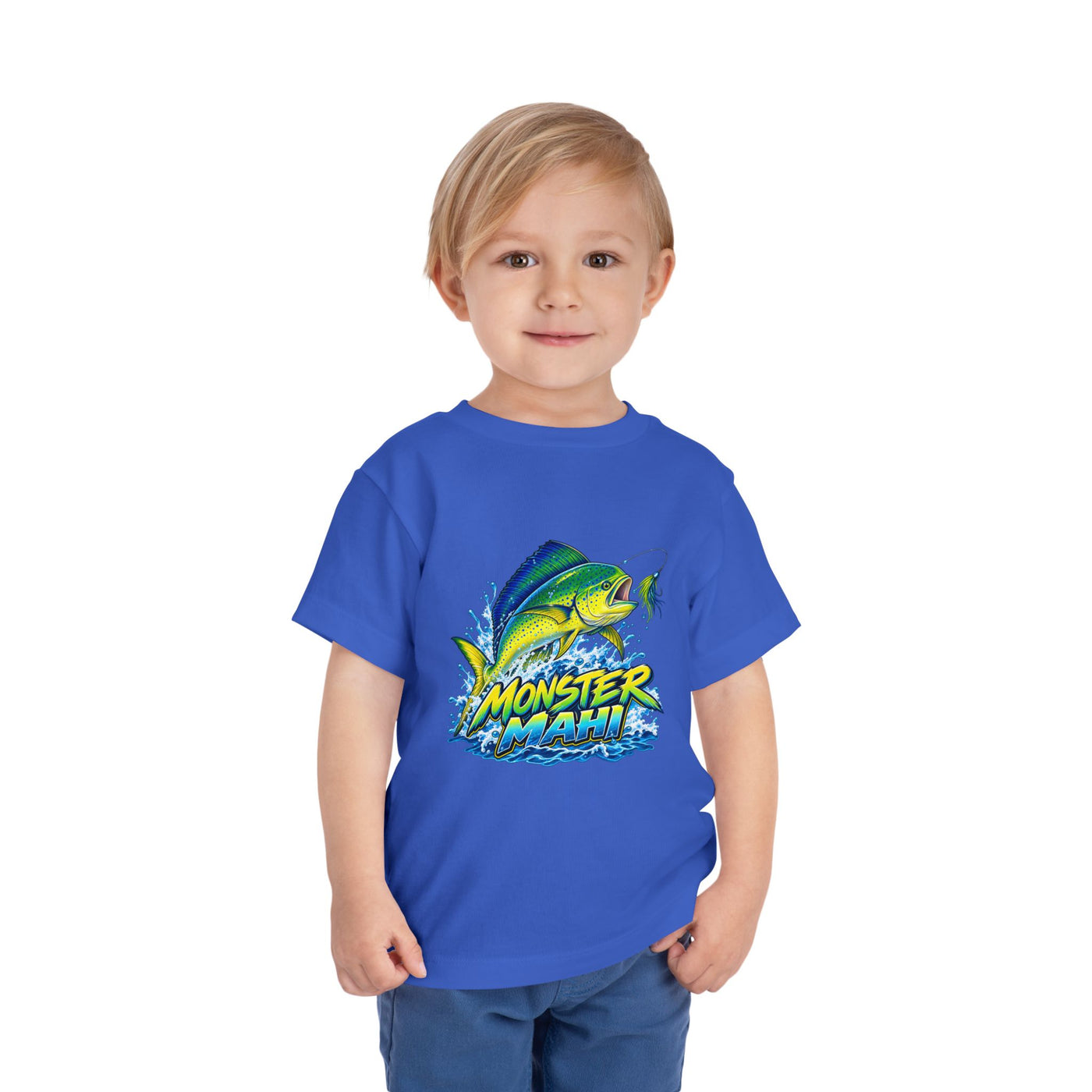 Toddler Tee — 'Monster Mahi' Fishing Graphic Kids Shirt