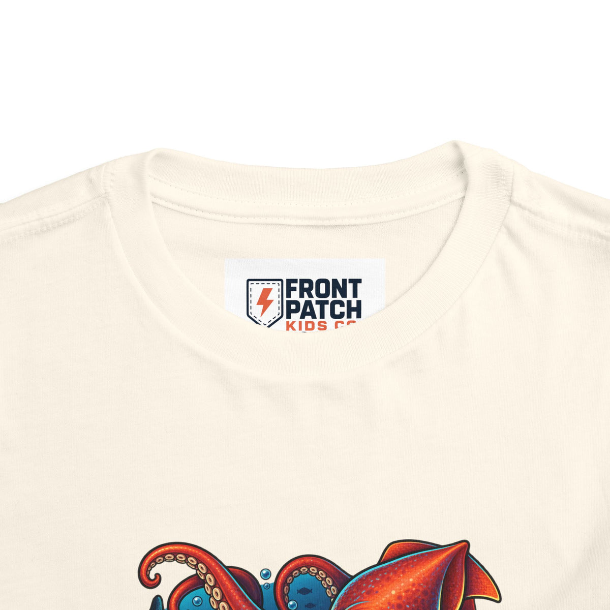 Toddler Tee — "Deep Sea Crew" Cute Squid Ocean Graphic Shirt