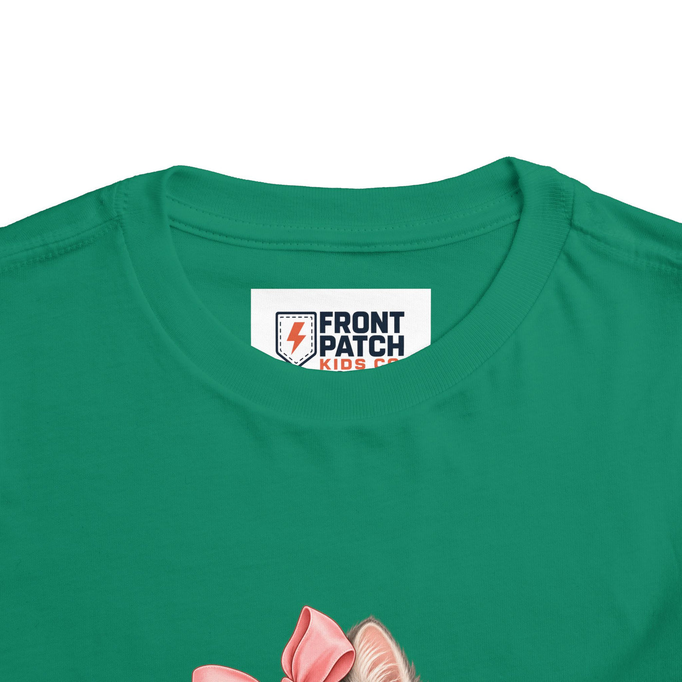 Toddler Tee — "Kitten Club" Cute Floral Bow Cat Shirt