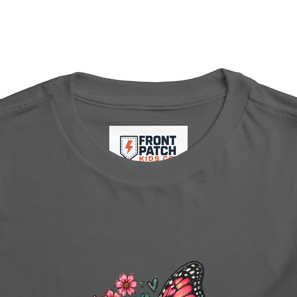 Toddler Tee — "Small Girl Big Dreams" Butterfly Floral Shirt