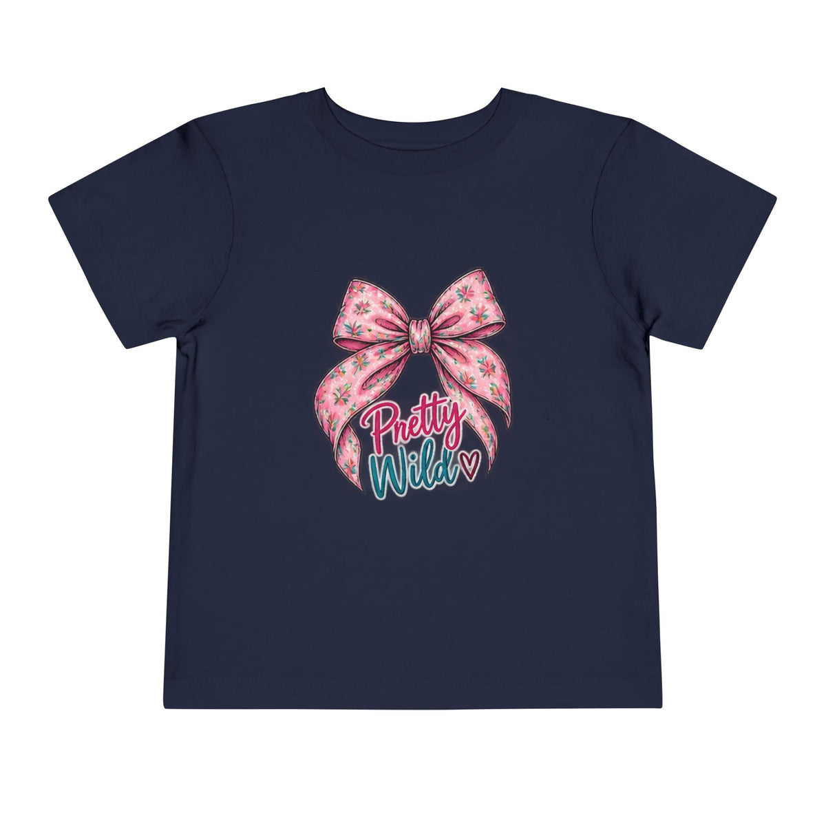 Toddler Tee — Pretty Wild Pink Bow Graphic
