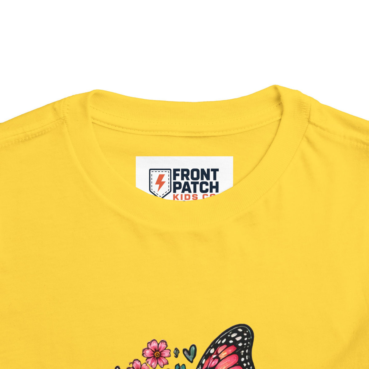 Toddler Tee — "Small Girl Big Dreams" Butterfly Floral Shirt