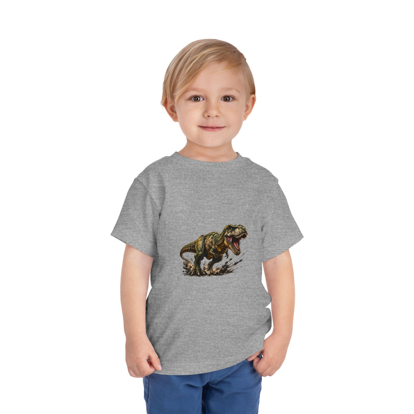 Toddler T‑Shirt — Roaring T‑Rex Dinosaur Graphic Tee for Kids