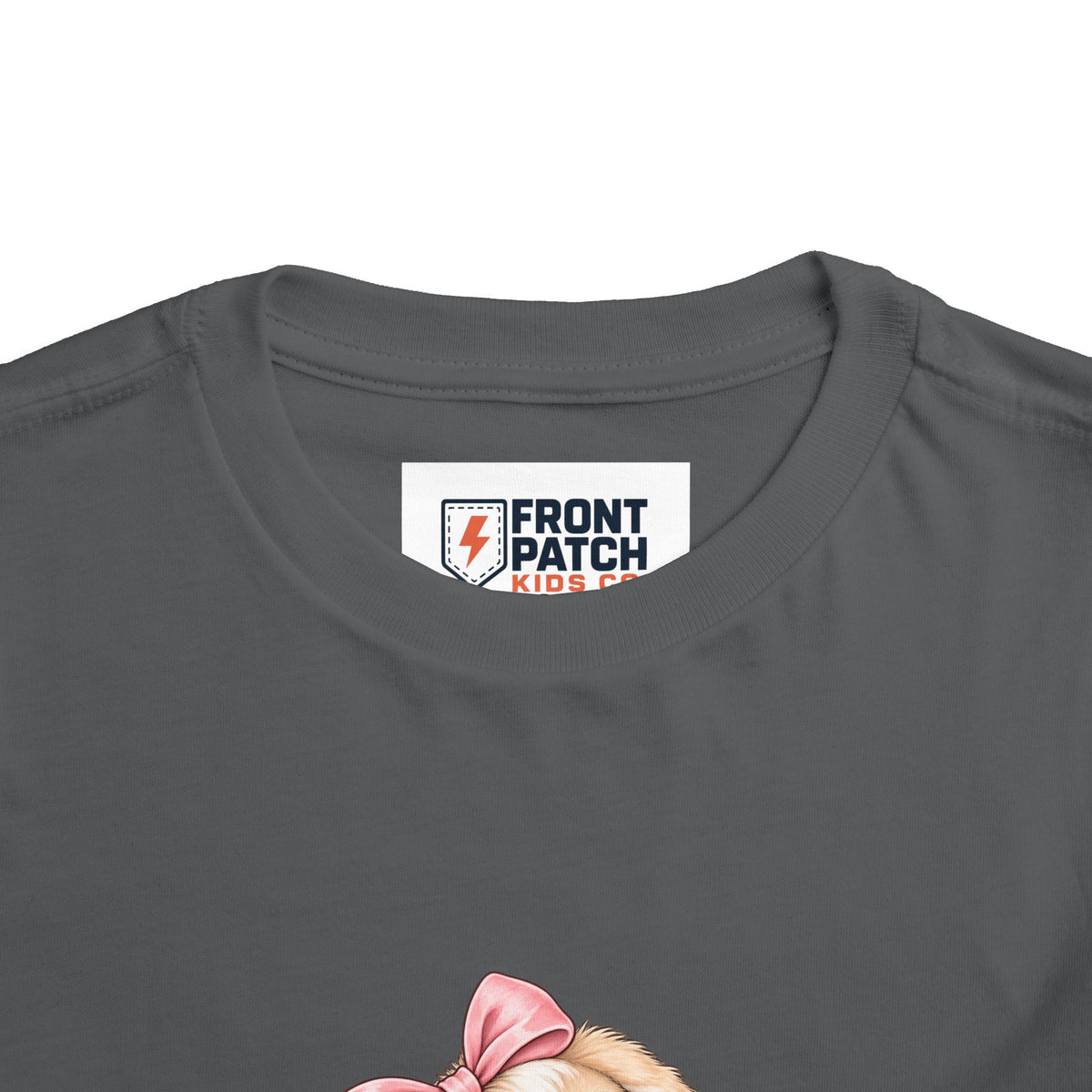 Toddler Tee — "Bunny Bloom" Cute Bunny with Flowers