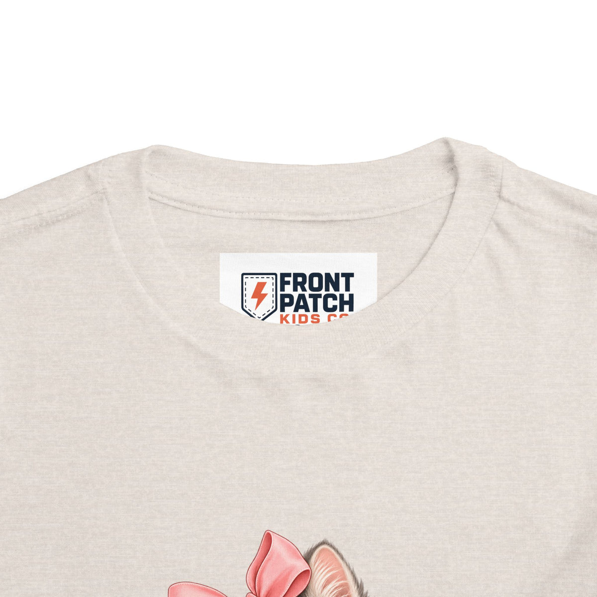 Toddler Tee — "Kitten Club" Cute Floral Bow Cat Shirt