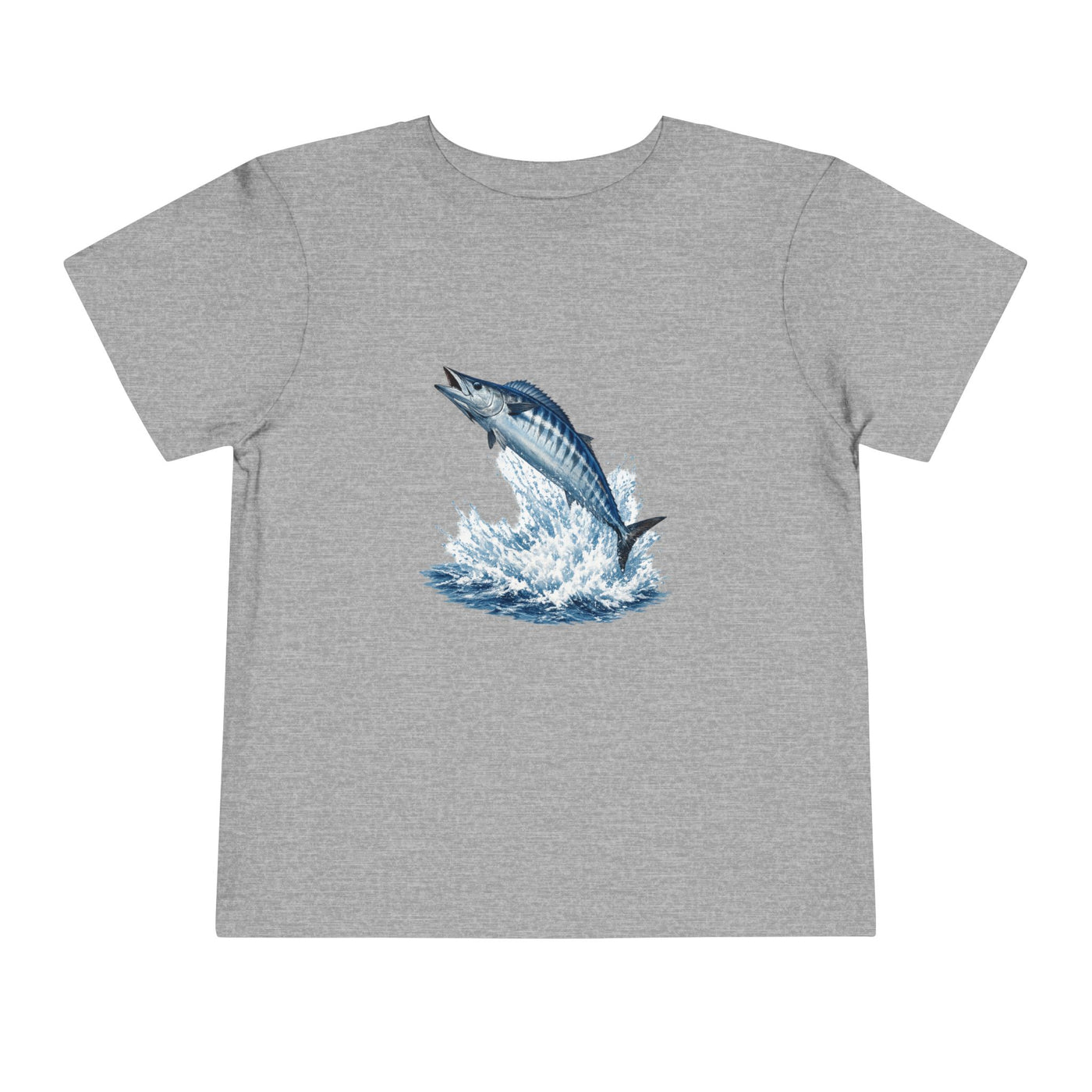 Toddler Tee - Blue Leaping Tuna Fish Graphic
