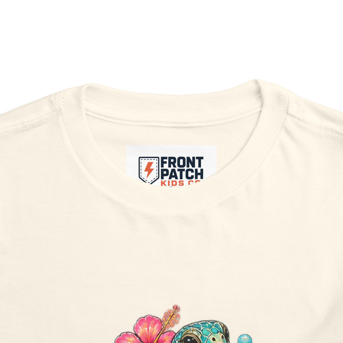 Toddler Tee — 'Salty & Sweet' Sea Turtle Floral Graphic