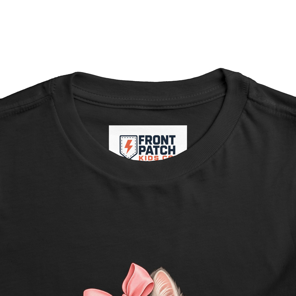 Toddler Tee — "Kitten Club" Cute Floral Bow Cat Shirt