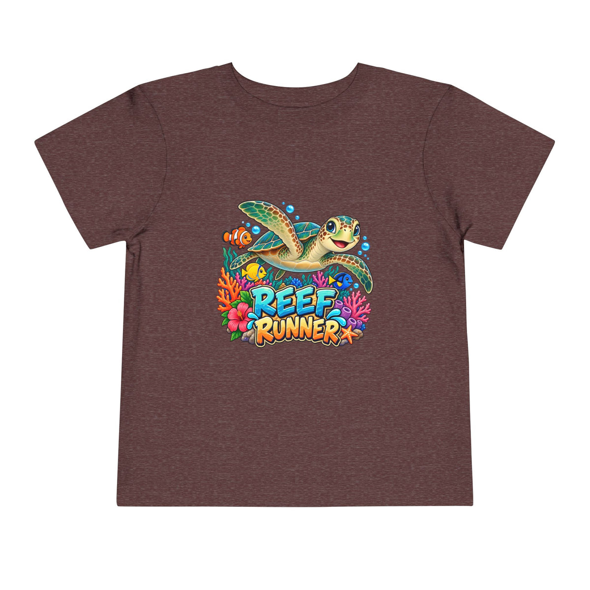 Reef Runner Toddler Tee — Sea Turtle Graphic Shirt for Kids