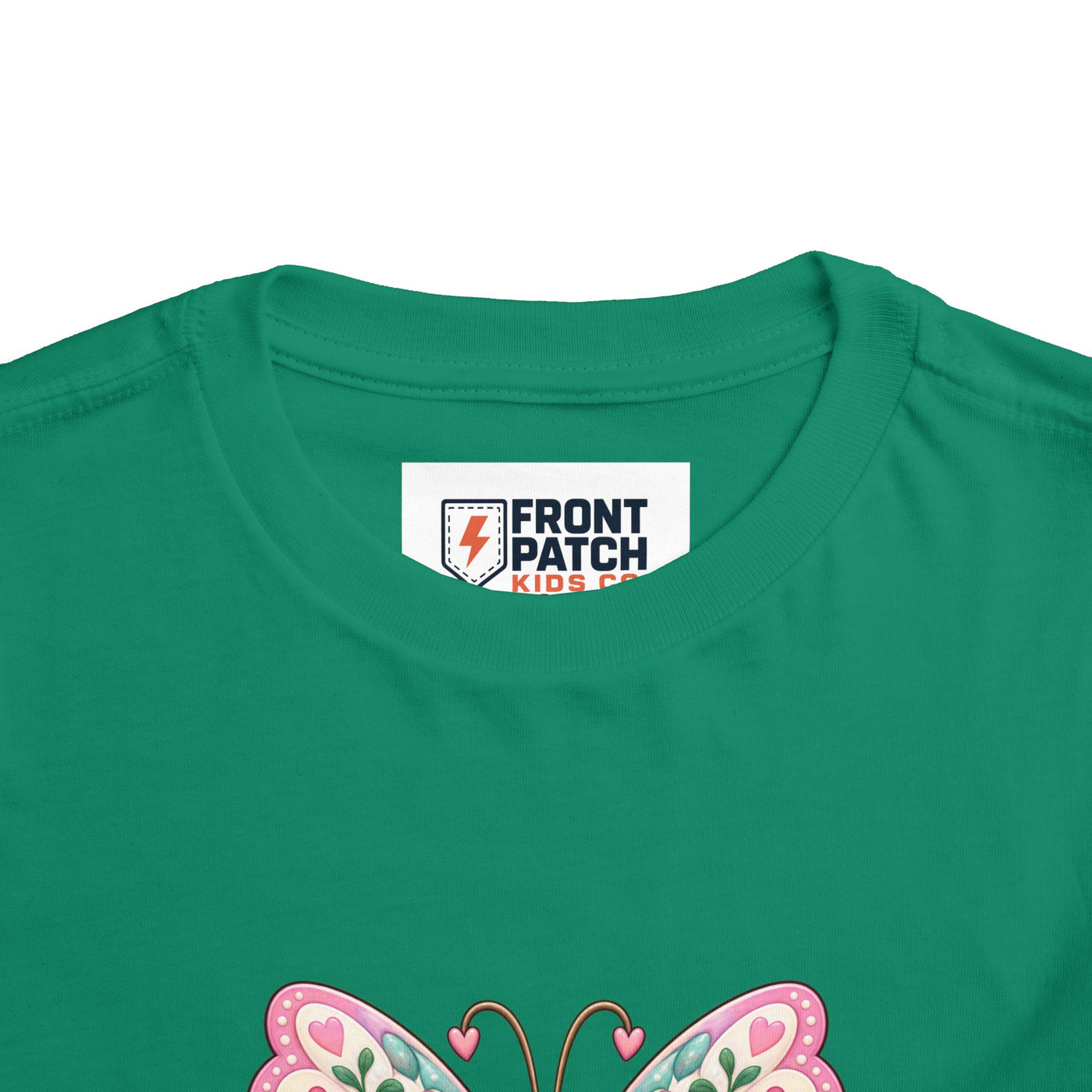 Toddler Tee — Pink Butterfly “Be Kind Be You” Floral Graphic